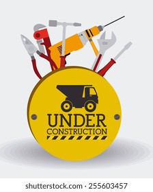 Tools design over white background, vector illustration.
