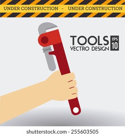 Tools design over white background, vector illustration.