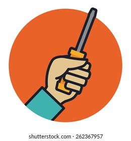 Tools design over white background, vector illustration.