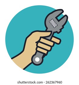 Tools design over white background, vector illustration.