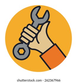 Tools design over white background, vector illustration.