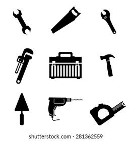 Tools design over white background, vector illustration.