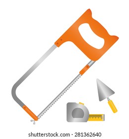 Tools design over white background, vector illustration.