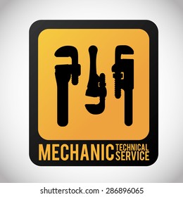 Tools design over white background, vector illustration