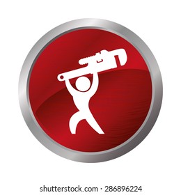 Tools design over white background, vector illustration