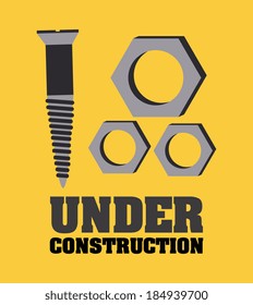Tools design over yellow background, vector illustration