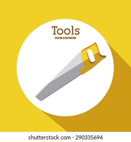 Tools design over yellow background, vector illustration