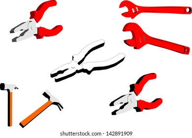 Tools from different foreshortening isolated
