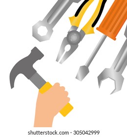 Tools digital design, vector illustration 10 eps graphic