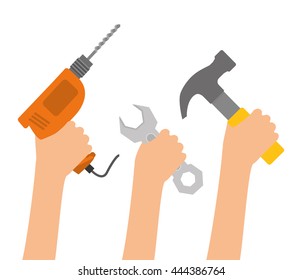 Tools digital design, vector illustration eps 10.