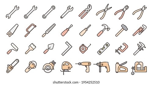 Tools and DIY Icon Set