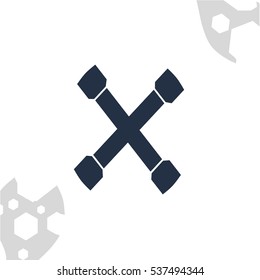 tools in form of Russian letter on white background with tools