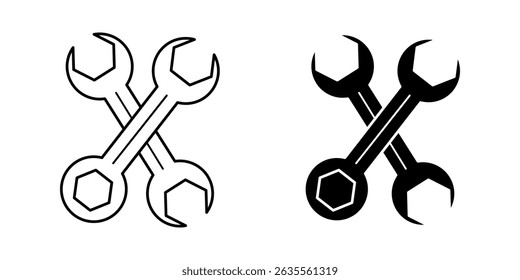tools free icon white on background
