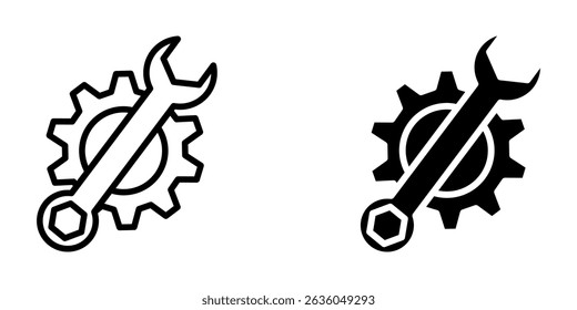 tools free icon white on background