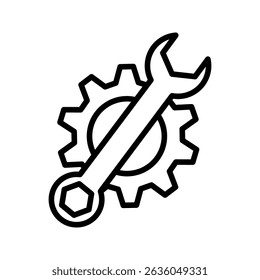 tools free icon white on background