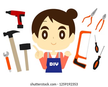 Tools and girl