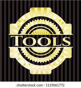 Tools gold shiny emblem