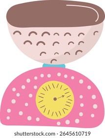 Tools for Handmade chocolate vector illustration on the white background.