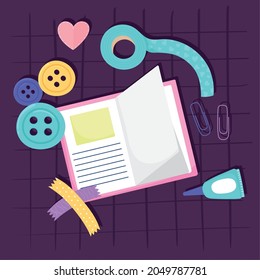 herramientas para dibujos animados hechos a mano