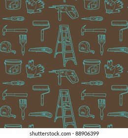 Tools for home repair. Seamless pattern