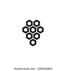 Tools, honey geometric symbol simple logo vector
