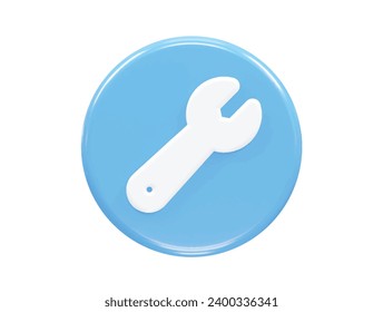 Tools icon 3d rendering element illustration