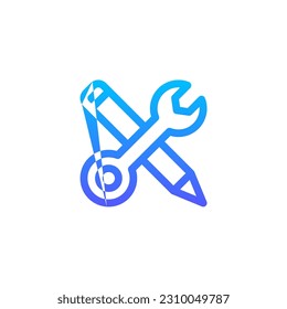 tools icon with black color