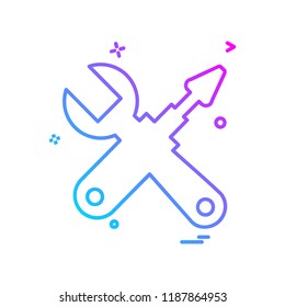 Tools icon design 