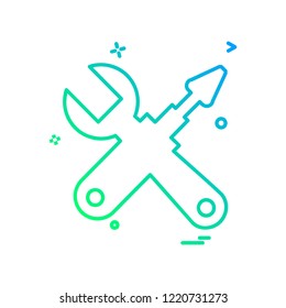 Tools icon design 