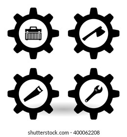 tools icon design, vector illustration