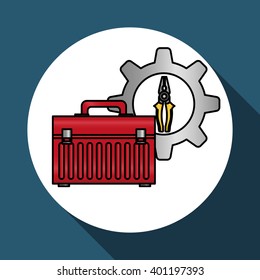 tools icon design, vector illustration