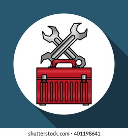 tools icon design, vector illustration