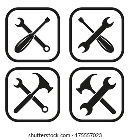 Tools icon - four variations