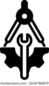 Tools Icon Glyph Vector Illustration