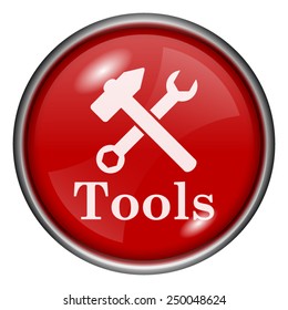 Tools icon. Internet button on white background. 