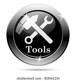 Tools icon. Internet button on white background. EPS10 vector 