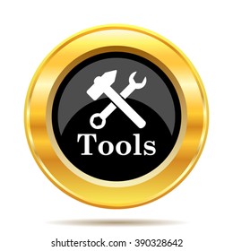 Tools icon. Internet button on white background. EPS10 vector.
