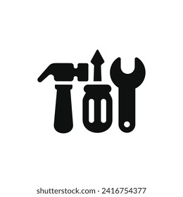 Tools icon isolated on white background