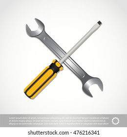 The tools icon isolated on white background