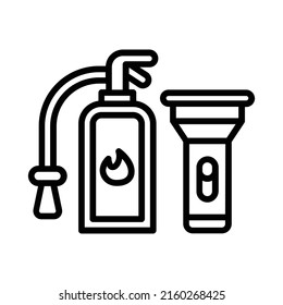 Tools-Symbol Line Art Design einzeln auf weißem Hintergrund