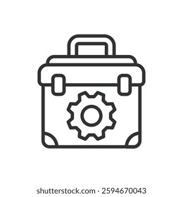 Tools, icon in line design. Tools, hammer, wrench, screwdriver, pliers, saw, drill on white background vector. Tools, editable stroke icon