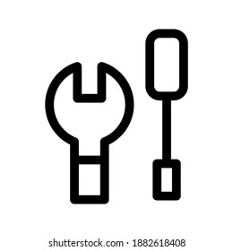 Tools icon or logo isolated sign symbol vector illustration - high quality black style vector icons
