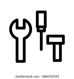 Tools icon or logo isolated sign symbol vector illustration - high quality black style vector icons
