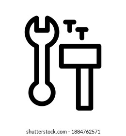 Tools icon or logo isolated sign symbol vector illustration - high quality black style vector icons
