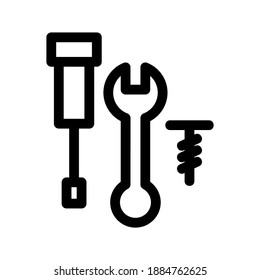 Tools icon or logo isolated sign symbol vector illustration - high quality black style vector icons
