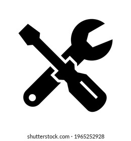 icono de herramientas o logotipo símbolo de señas aislado ilustración vectorial de alta calidad estilo negro iconos vectoriales
