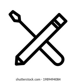 icono de herramientas o logotipo símbolo de señas aislado ilustración vectorial de alta calidad estilo negro iconos vectoriales
