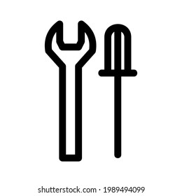 icono de herramientas o logotipo símbolo de señas aislado ilustración vectorial de alta calidad estilo negro iconos vectoriales
