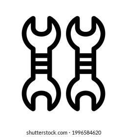 icono de herramientas o logotipo símbolo de señas aislado ilustración vectorial de alta calidad estilo negro iconos vectoriales
