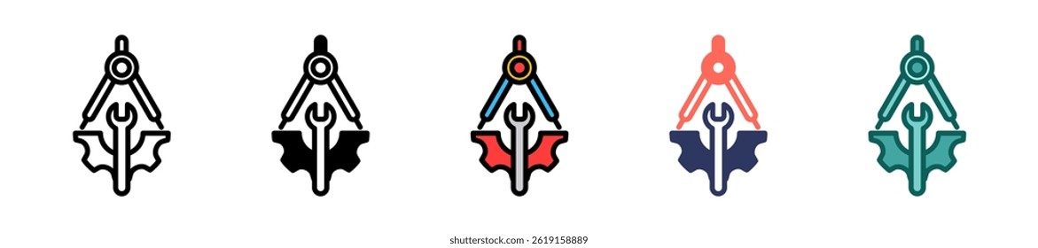 Tools Icon Multiple Vector Illustration